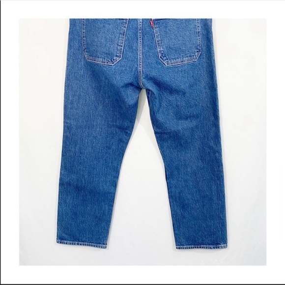 NEW Levi’s Premium Wedgie Straight High Waisted Exposed Button Fly Denim Jeans - Picture 9 of 13